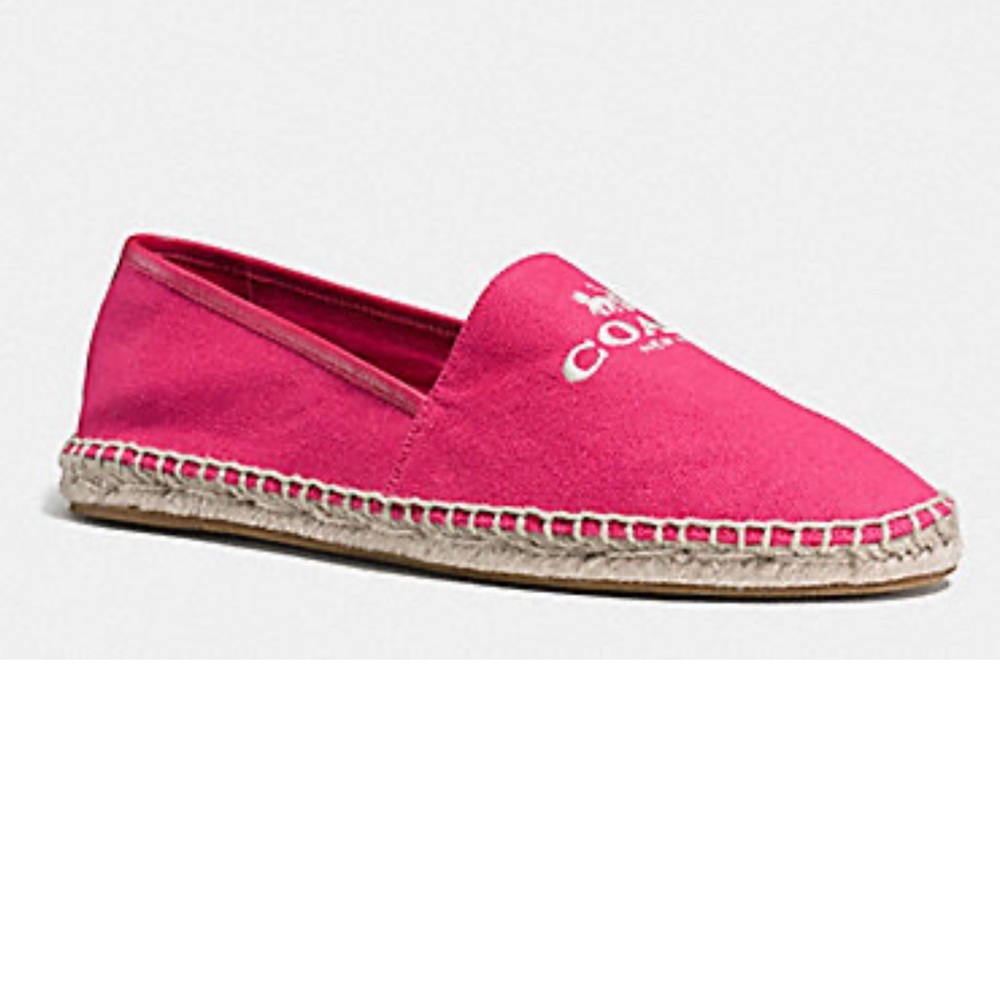 COACH NEW YORK PINK RHONDA ESPADRILLES
